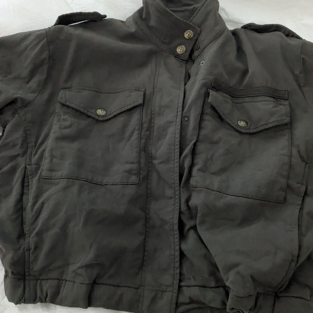 Anine Bing Dark Green Oversized Utility Military Jacket